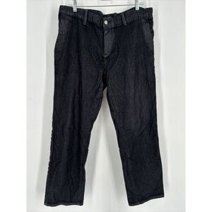 Banana Republic Emerson Straight Chino Pants Men's 36x30 Wool‎ Blend Black Grey